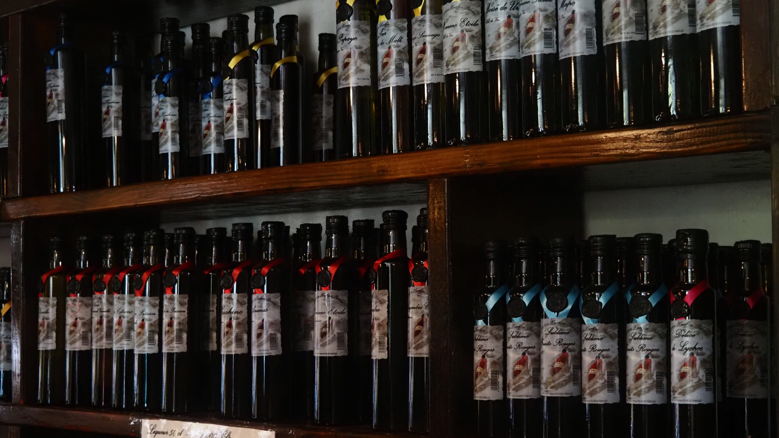 Huahine liqueur shop 