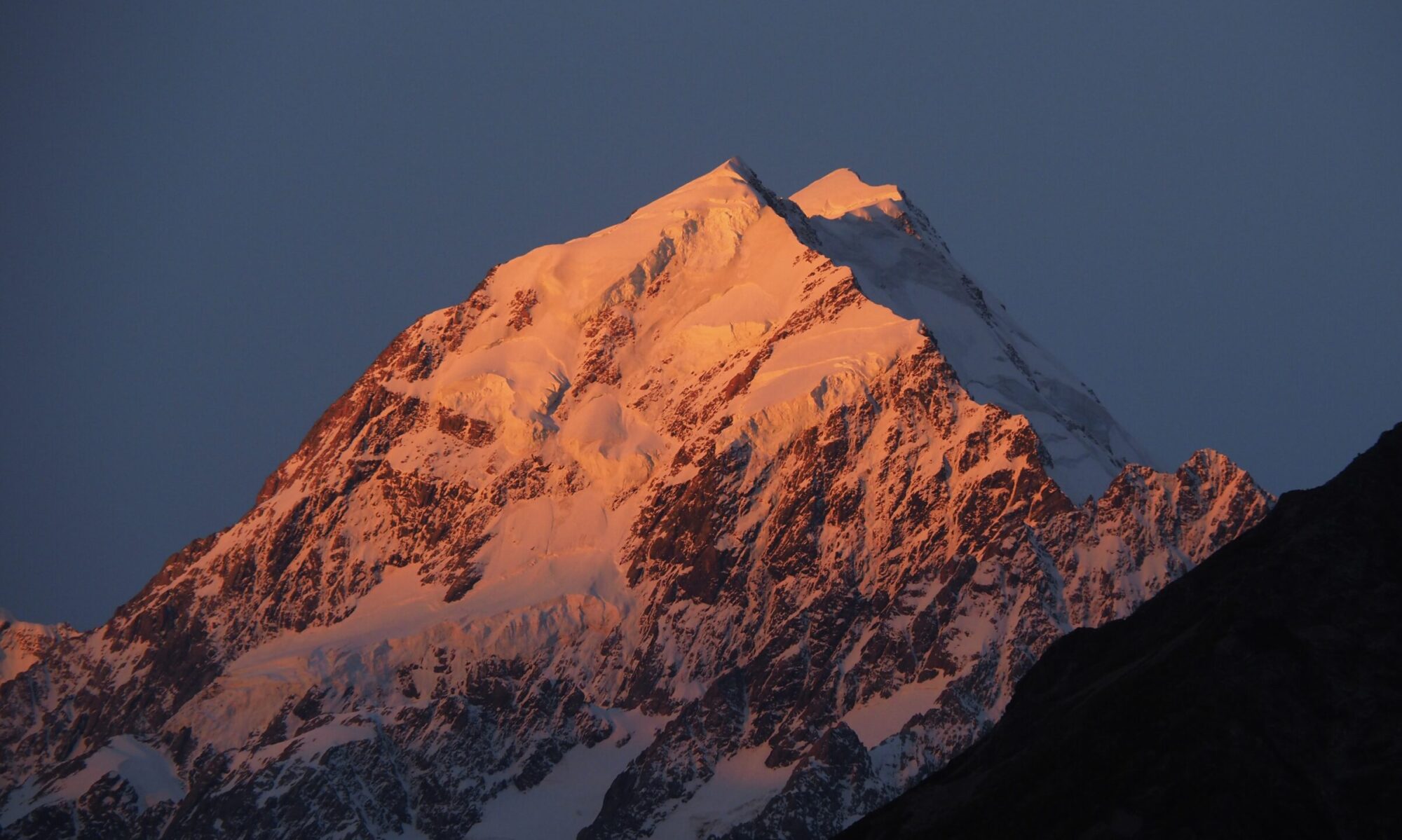 Mont Cook, Mountain, Sunset, Alps, New-Zealand, sunset colors